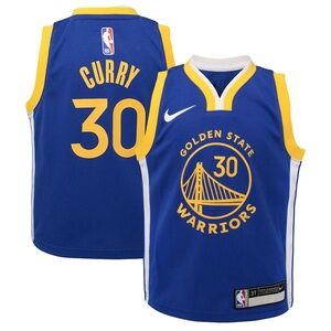 NBA Steph Curry PRESCHOOL Golden State Warrior Nike Royal Dri-FIT- ICON edition